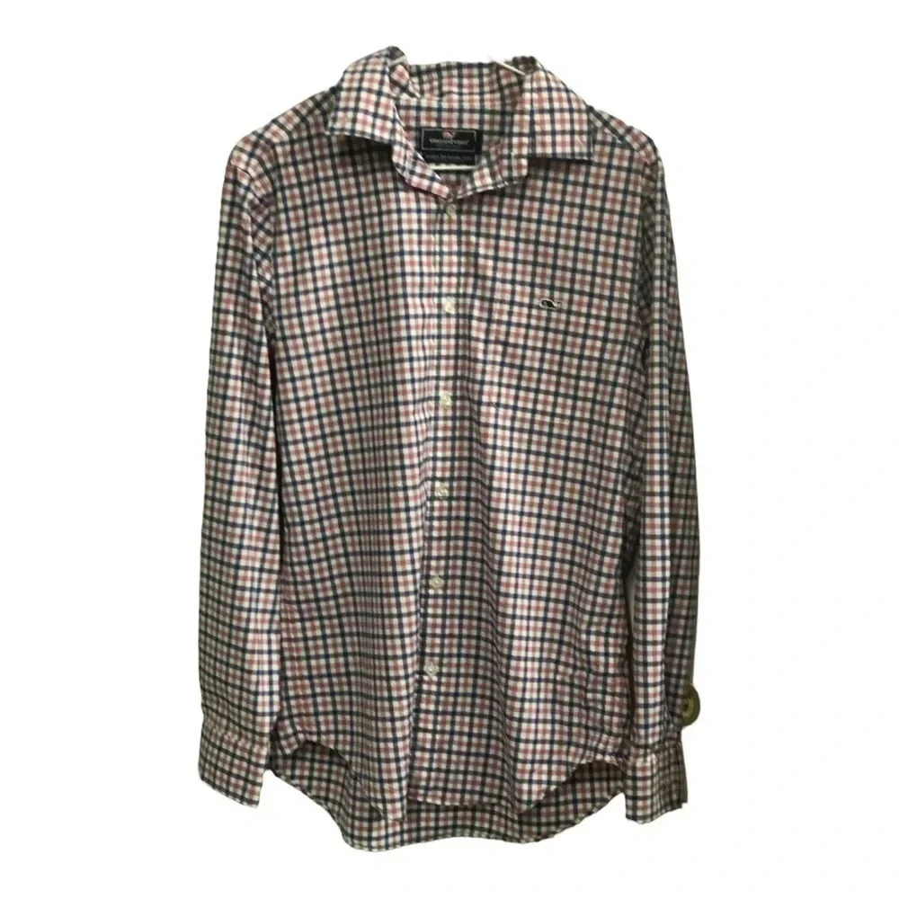 Vineyard vines performance classic fit Tucker shirt men’s size‎ small pink blue